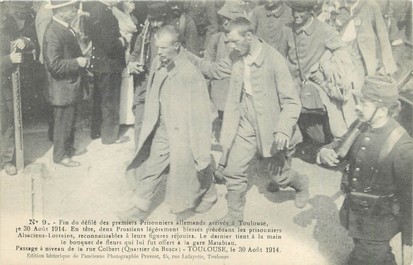 / CPA FRANCE 31 "Toulouse, fin  du défilé des premiers prisonniers allemands"