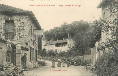 / CPA FRANCE 01 "Abergement de Varey, entrée du village"