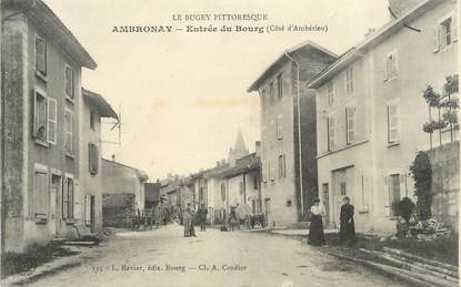 / CPA FRANCE 01 "Ambronay, entrée du bourg"