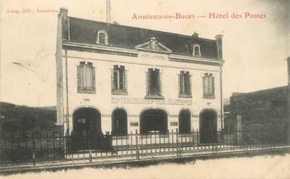 / CPA FRANCE 01 "Ambérieu en Bugey, hôtel des Postes"