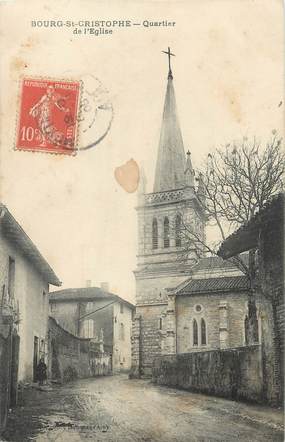 / CPA FRANCE 01 "Bourg Saint Christophe, quartier de l'église"