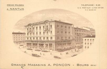/ CPA FRANCE 01 "Bourg, Grands Magasins A. Ponçon"