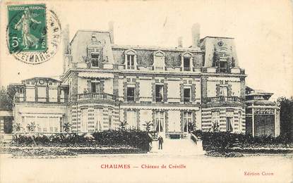 CPA FRANCE 77 "Chaumes, chateau de Crénille"