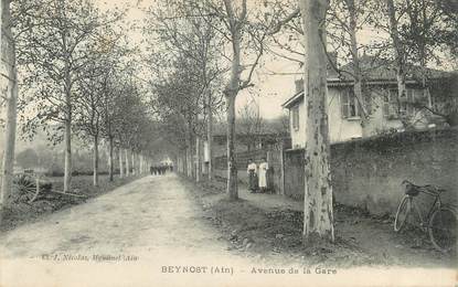 / CPA FRANCE 01 "Beynost, av de la gare"