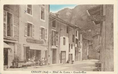 / CPA FRANCE 01 "Chaley, hôtel du centre"