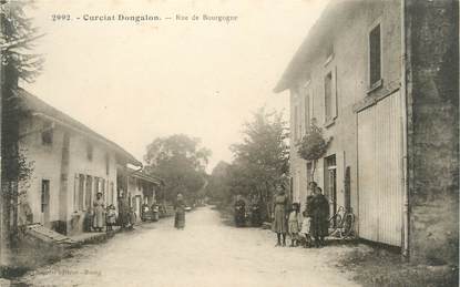 / CPA FRANCE 01 "Curciat Dongalon, rue de Bourgogne"