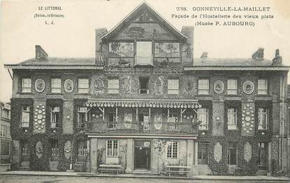 CPA FRANCE 76 "Gonneville la Maillet, Hostellerie des vieux plats"