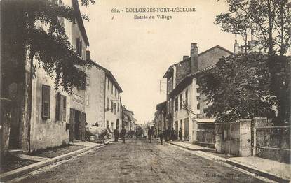 / CPA FRANCE 01 "Collonges fort Ecluse, entrée du village"
