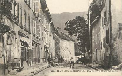 / CPA FRANCE 01 "Chatillon de Michaille, quartier Est et maison Bonneville"