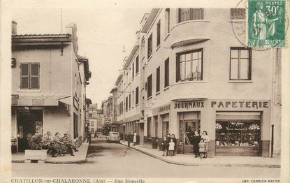 / CPA FRANCE 01 "Chatillon sur Chalaronne, rue Nouvelle"