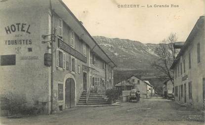 / CPA FRANCE 01 "Chézery, la grande rue"