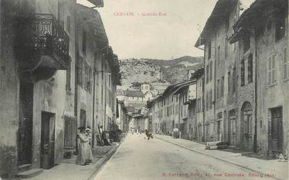 / CPA FRANCE 01 "Cerdon, grande rue"