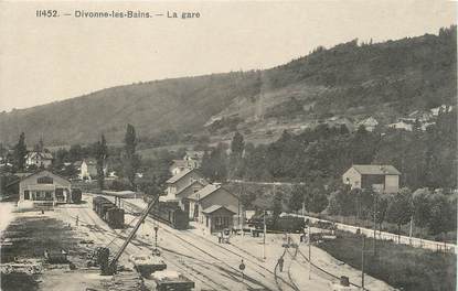 / CPA FRANCE 01 "Divonne Les Bains, la gare"