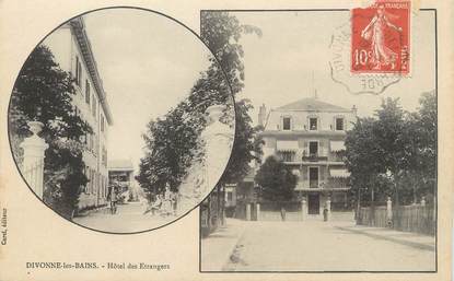 / CPA FRANCE 01 "Divonne Les Bains, hôtel des Etrangers"