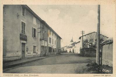 / CPA FRANCE 01 "Fareins, rue principale"