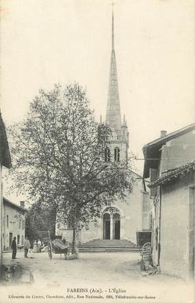 / CPA FRANCE 01 "Fareins, l'église"