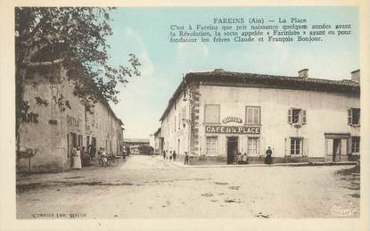 / CPA FRANCE 01 "Fareins, la place"