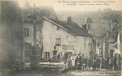 CPA FRANCE  70 "Chariez, place du centre et rue de l'Eglise"