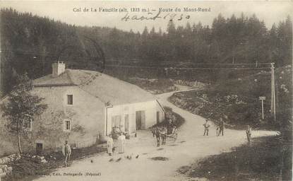 / CPA FRANCE 01 "Col de la Faucille, route du Mont Rond"