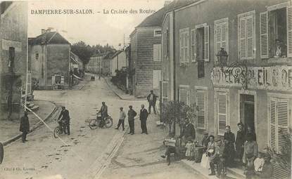 CPA FRANCE  70 "Dampierre sur Salon, la croisée des Routes, Hotel du Soleil d'Or"