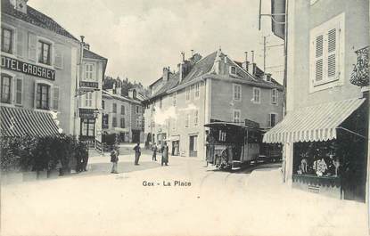 / CPA FRANCE 01 "Gex, la place"