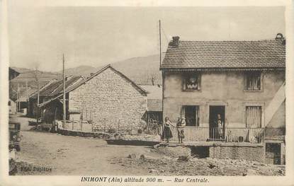 / CPA FRANCE 01 "Inimont, rue centrale"