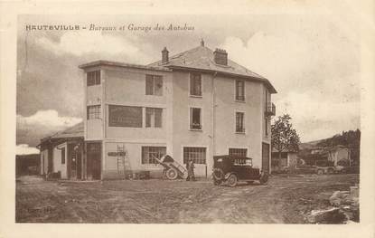 / CPA FRANCE 01 "Hauteville, bureaux et garage des autobus"