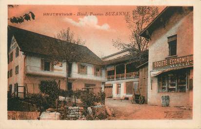 / CPA FRANCE 01 "Hauteville, hôtel pension Suzanne"