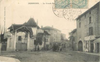 / CPA FRANCE 01 "Jujurieux, la grande rue"