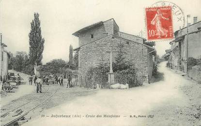 / CPA FRANCE 01 "Jujurieux, croix des Matefaims"