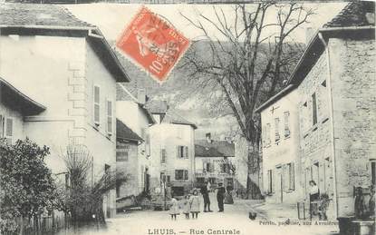 / CPA FRANCE 01 "Lhuis, rue centrale"