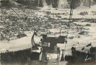 / CPSM FRANCE 74 "Chamonix Mont Blanc, vue  générale pris de Planpraz"