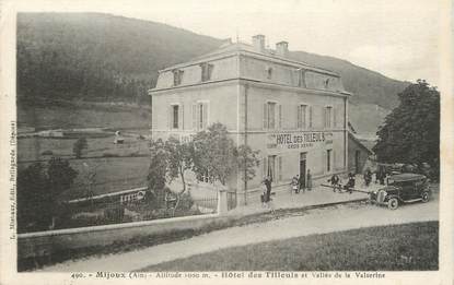 / CPA FRANCE 01 "Mijoux, hôtel des tilleuls et vallée de la Valserine"