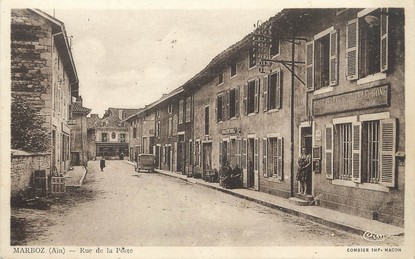 / CPA FRANCE 01 "Marboz, rue de la poste"