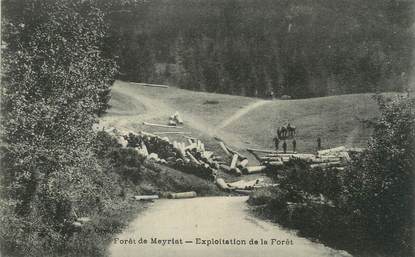 / CPA FRANCE 01 "Forêt de Meyriat, exploitation de la forêt"