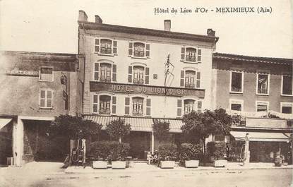 / CPA FRANCE 01 "Meximieux, hôtel du Lion d'Or"