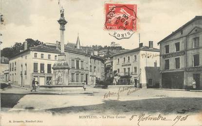 / CPA FRANCE 01 "Montluel, la place Carnot"