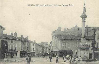 / CPA FRANCE 01 "Montluel, place Carnot, grande rue"