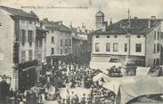 01 Ain / CPA FRANCE 01 "Montluel, la place Carnot un jour de marché"