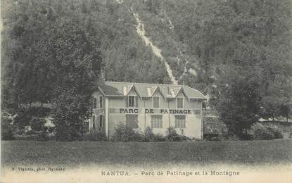 / CPA FRANCE 01 "Nantua, parc de patinage et la montagne"