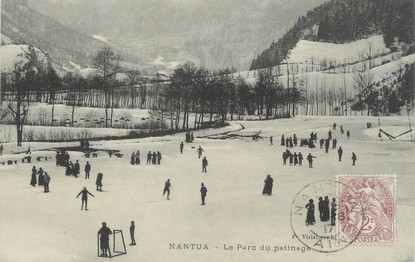 / CPA FRANCE 01 "Nantua, le parc du patinage"