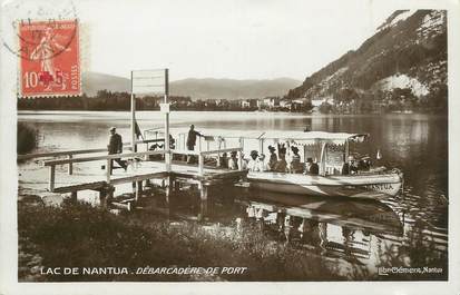 / CPSM FRANCE 01 "Lac de Nantua, débarcadère de port"