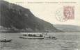 / CPA FRANCE 01 "Nantua, bateau automobile, ville de Nantua et le grand rocher"