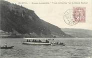 01 Ain / CPA FRANCE 01 "Nantua, bateau automobile, ville de Nantua et le grand rocher"