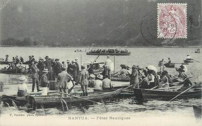 / CPA FRANCE 01 "Nantua, fêtes nautiques"