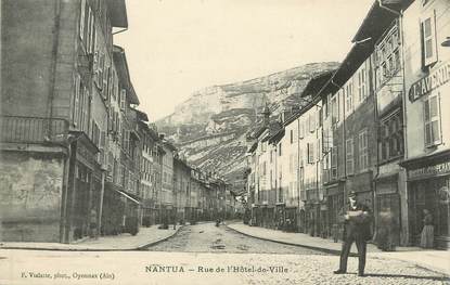 / CPA FRANCE 01 "Nantua, rue de l'hôtel de ville"