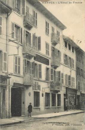 / CPA FRANCE 01 "Nantua, l'hôtel de France"