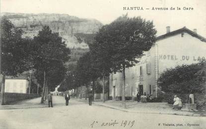 / CPA FRANCE 01 "Nantua, av de la gare"