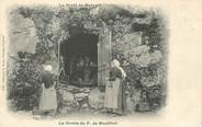 85 Vendee / CPA FRANCE 85 "La Forêt de Mervent, la grotte du P. de Montfort"