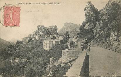 CPA FRANCE 06 "Ligne du Sud, le village de Gilette"